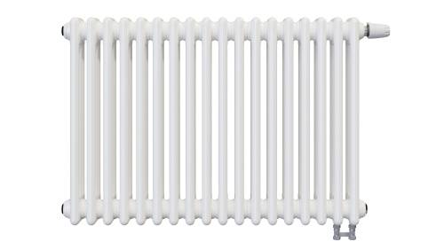 Радиатор трубчатый КЗТО Batarìa 3-500-18 сек. подключение нижнее, цвет:  белый (глянцевый)