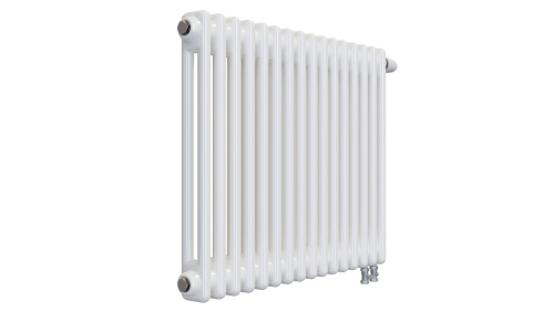 Радиатор трубчатый КЗТО Batarìa 2-500-16 сек. подключение нижнее, цвет:  белый (глянцевый) фото 2