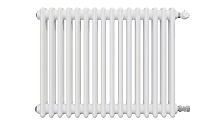 3 ряда колонок Радиатор трубчатый КЗТО Batarìa 3-500-16 сек. подключение боковое универсальное, цвет:  белый (глянцевый)