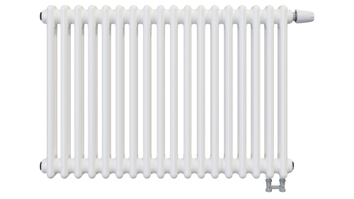 Радиатор трубчатый КЗТО Batarìa 2-500-18 сек. подключение нижнее, цвет:  белый (глянцевый)
