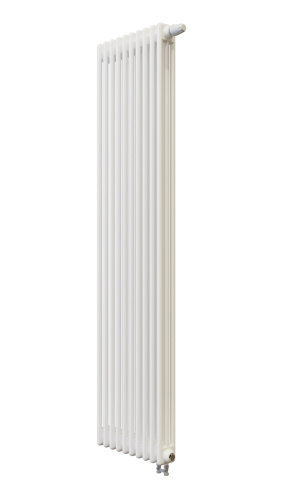 Радиатор трубчатый КЗТО Batarìa 3-1750-10 сек. подключение нижнее, цвет:  белый (глянцевый) фото 3