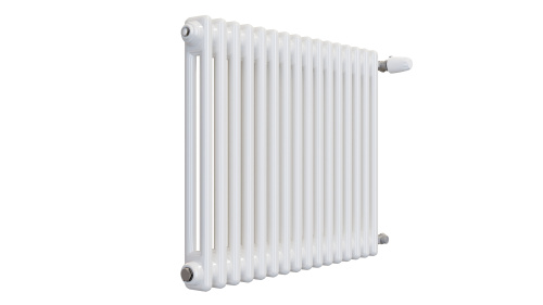 Радиатор трубчатый КЗТО Batarìa 2-500-16 сек. подключение боковое универсальное, цвет:  белый (глянцевый) фото 2