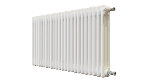 Радиатор трубчатый КЗТО Batarìa 3-500-24 сек. подключение боковое универсальное, цвет:  белый (глянцевый) фото 3