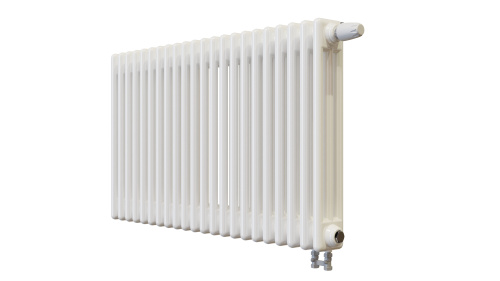 Радиатор трубчатый КЗТО Batarìa 3-500-22 сек. подключение нижнее, цвет:  белый (глянцевый) фото 3