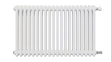 3 ряда колонок Радиатор трубчатый КЗТО Batarìa 3-500-20 сек. подключение боковое универсальное, цвет:  белый (глянцевый)