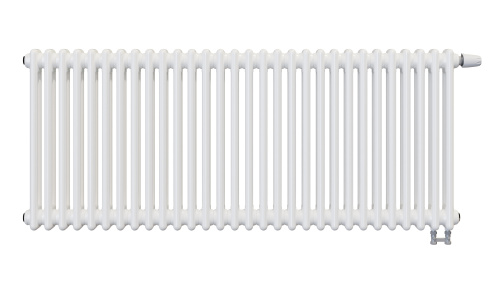 Радиатор трубчатый КЗТО Batarìa 2-500-30 сек. подключение нижнее, цвет:  белый (глянцевый)