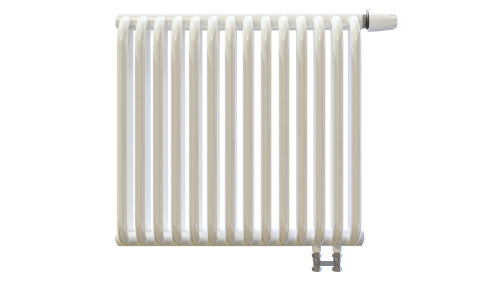 Радиатор трубчатый КЗТО РСК 2-300-30 сек. подключение нижнее правостороннее, цвет: белый (глянцевый)