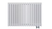 30 V Радиатор КЗТО Quadrum 30 V 2-1000-5 сек. подключение нижнее без термоклапана, цвет: белый муар