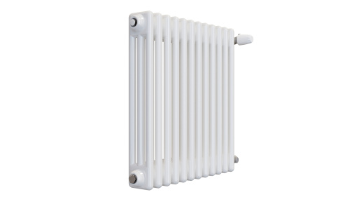 Радиатор трубчатый КЗТО Batarìa 3-500-12 сек. подключение боковое универсальное, цвет:  белый (глянцевый) фото 2