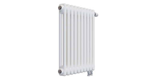 Радиатор трубчатый КЗТО Batarìa 2-500-10 сек. подключение нижнее, цвет:  белый (глянцевый) фото 2