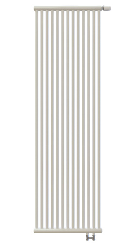 Радиатор трубчатый КЗТО РСК 1-2000-5 сек. подключение нижнее, цвет: белый (глянцевый)