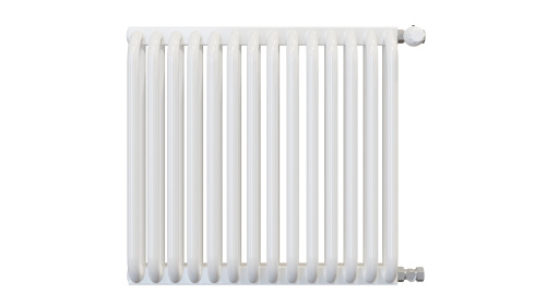 Радиатор трубчатый КЗТО РС 2-500-14 сек. подключение боковое универсальное, цвет: белый (глянцевый)