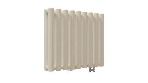 Радиатор трубчатый КЗТО Гармония 2-155-18 сек. подключение нижнее без термоклапана, цвет:  белый (глянцевый) фото 2