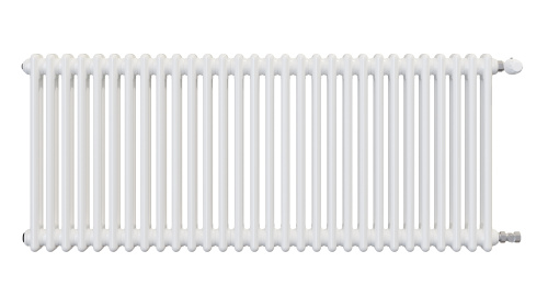 Радиатор трубчатый КЗТО Batarìa 2-500-30 сек. подключение боковое универсальное, цвет:  белый (глянцевый)