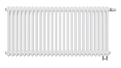 Радиатор трубчатый КЗТО Batarìa 2-500-26 сек. подключение нижнее, цвет:  белый (глянцевый)