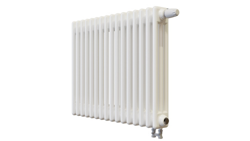 Радиатор трубчатый КЗТО Batarìa 3-500-16 сек. подключение нижнее, цвет:  белый (глянцевый) фото 3