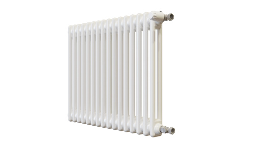 Радиатор трубчатый КЗТО Batarìa 2-500-16 сек. подключение боковое универсальное, цвет:  белый (глянцевый) фото 3