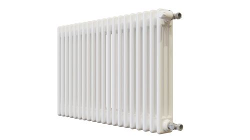 Радиатор трубчатый КЗТО Batarìa 3-500-20 сек. подключение боковое универсальное, цвет:  белый (глянцевый) фото 3