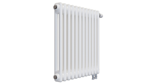 Радиатор трубчатый КЗТО Batarìa 2-500-12 сек. подключение нижнее, цвет:  белый (глянцевый) фото 2