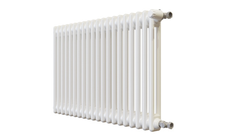 Радиатор трубчатый КЗТО Batarìa 2-500-20 сек. подключение боковое универсальное, цвет:  белый (глянцевый) фото 3