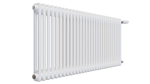 Радиатор трубчатый КЗТО Batarìa 2-500-30 сек. подключение боковое универсальное, цвет:  белый (глянцевый) фото 2